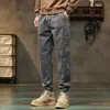 Pantalones para Hombre Estilo Primavera y Otoño Marca de Moda Sueltos Americanos Harem Cargo 2026 Nuevos Pantalones Casuales de Primavera para Hombre