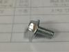 Tornillo para máquina M5 * 10 de cabeza de cruz con brida, galvanizado en blanco con sujetador de brida de flor inferior, con arandela tornillo para máquina