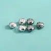 Prata Esterlina S925 Contas Espaçadoras Marteladas Pão Contas Soltas Acessórios Pulseira de Corda Feita à Mão DIY Pulseira de Cristal Joias com Contas