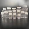 Frascos de remédios pequenos, frascos de boca larga, 100, 200, 300ml, frascos de plástico transparentes de boca grande, frascos de pigmento em pó