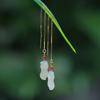 Jade Hetian natural Lago Agua Verde y Agua Soleada y Azúcar Maní Elegante Diseño Elegante Antiguo Mujeres De Moda Simple