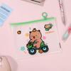 Bolsa con cremallera de Buda de dibujos animados, linda kappibala, almacenamiento de joyas, bolsa autosellante, bolsa de embalaje para ropa interior básica, venta al por mayor