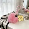 Pequeño Regalo Día Nacional Llavero Corazón de Peluche Estrella Sueño Flor Rosa Cadena para Teléfono Colgante de Bolso Regalo Promocional