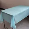 Fornecedor da Fabricante Toalha de Mesa Descartável para Festa Tecido Plástico PE Mesa de Sobremesa de Aniversário Toalha de Mesa Cor Pura 137*183cm
