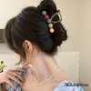 Estilo Novo de Verão Plissado Fashionável High-End Presilha de Laço Grampo de Cabelo Doce Presilha de Tubarão Acessórios de Cabelo na Parte de Trás da Cabeça Promoção Especial