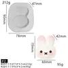 Molde de silicona para juguete blando estilo tejido, formas de gato Miffy y árbol de Navidad, molde hecho a mano para hacer juguetes de comida
