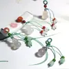Acessórios de Pulseira e Colar com Pingente de Agata Natural e Cuia Tecidos à Mão Acessórios DIY Atacado em Estoque
