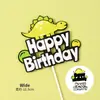 Adornos Decorativos para Pastel de Dinosaurio 2021 Nuevo Celebridad de Internet Niños Bebé Cumpleaños Año Viejo Niños Tyrannosaurus Rex Enchufe