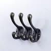 Gancho para ropa de aleación de zinc transfronterizo gancho para ropa antideslizante para armario guardarropa recibidor gancho para ropa de pared antiguo para baño