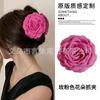 Caro mesmo estilo flor de rosa seca grampo prato grande grampo de cabelo grampo de cabeça grampo de tubarão acessório de cabeça joia de flor