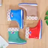 Botas de lluvia para las cuatro estaciones para mujer, zapatos de agua de moda para adultos, botas de lluvia de felpa hasta la mitad de la pantorrilla para mujer, impermeables, antideslizantes, botas de lluvia de felpa