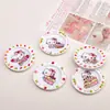 Accesorios de Resina DIY de Dibujos Animados Joyería Plato de Flores Pegamento de Crema Pasador Funda de Teléfono Móvil Hebilla de Zapato Llavero Colgante con