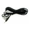 Conector macho de audio de nivel 2.5 personalizado de fábrica a cable conductor de fisioterapia tipo hebilla hembra de electrodo único a ocho