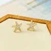 Colar Europeu e Americano de Nicho de Luxo Acessível Férias Praia Colar Pingente Estrela do Mar Boêmio Moda Estilo Oceano Colar Corrente Clavícula