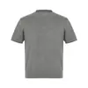 Camiseta de Tricô com Ombreiras Manga Curta Masculina Verão Simples Cor Sólida Versátil Slim Fit Gola Redonda Camisa Básica Marca de Moda INS