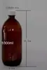 Botella de Vidrio de 1000 ml/ml Botella de Vidrio Marrón Botella de Vidrio Transparente Botella de Vidrio Verde Botella para Reactivos Botella de Boca de Rosca