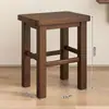 Taburete de Madera Maciza, Banco Pequeño, Taburete Cuadrado, Taburete Bajo, Taburete Pequeño para el Hogar, Taburete Pequeño de Madera, Taburete para Cambiar Zapatos, Banco Pequeño de Madera, Silla Infantil