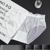 Ropa Interior Sexy de Encaje Ligeramente Transparente de Malla para Mujer Cintura Media Sin Costuras Pura Pasión Transpirable Algodón Puro Calzones para Mujer