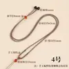Cordón para Colgante de Oro Hecho a Mano para el Año del Perro, Cordón para Collar con Hebilla de Seguridad Pixiu de Jade Semiacabado