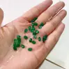 Pendientes de Aro Ovalados para Manualidades con Incrustaciones de Ágata, Base Plana, Anillo Natural Verde Sin Agujero, Colgante Jinhua