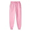 Pantalones largos casuales para hombre de comercio exterior Amazon Wish transfronterizos, forrados de polar, engrosados, de color liso, pantalones de chándal, pantalones deportivos, forrados de polar para abrigar