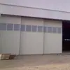 Hangar Grande Puerta Corredera Eléctrica Manual Super Resistente al Viento Aislamiento Puerta Resistente al Viento Antirrobo Medición Gratuita
