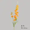 Flores Artificiais Delphinium de 2 Galhos Jacinto Flores de Seda Rosa Decoração para Casamento Hotel Auditório Arranjo Buquê