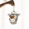Atrapasol Halloween Nuevo Producto Transfronterizo Fantasma Lindo Acrílico Fantasma 2D Decoración Colgante para Ventana de Jardín Decoración del Hogar