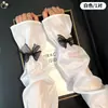 Mangas de Protección Solar con Lazo, Mangas de Seda Helada, Mangas de Hielo de Verano, Mangas de Protección Solar, Guantes de Protección UV, Mangas Elegantes