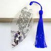 Marcador de estilo chino en stock marcador creativo de vena de hoja de poesía clásica para enviar a amigos extranjeros regalo de graduación marcador al por mayor