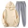 Xiyin Amazon Blank Light Edition Traje deportivo para hombre y mujer con forro polar, traje con capucha Código Europeo para mujer, traje deportivo de moda