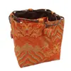 Venta al por mayor de fábrica cuadrado grande almacenamiento acolchado bolsillo corsé taza de té tetera empaque bolsa de regalo bordado bolsa de brocado bolsa