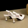 Sandálias de Salto Alto Agulha Bico Fino Mais Vendidas Femininas Outono 2026 Novo Estilo Temperamento Trabalho Sexy Corte Baixo Bico Fechado Sapatos de Salto