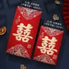 Sobres Rojos Personalizados para Bodas 2027 Estilo Nuevo Grande Mediano Pequeño Alta Calidad Regalo Dinero Sobres Rojos con Doble Felicidad Recuerdo Grande Sobres Rojos