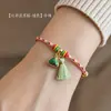 Pulsera de Hilo de Cinco Colores para el Festival del Bote del Dragón, Pulsera Tejida con Borla de Estilo Chino Nuevo, Ajustable y que No se Desvanece, Regalo de Vacaciones