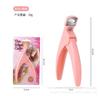 Tijeras para uñas, extensión de uñas postizas, uña plana en forma de U, tijeras francesas para uñas, fototerapia, cortaúñas