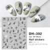 Redanco novo 3D rede social explosões diy padrão adesivos de arte para unhas com adesivos de unha adesivos atacado DH-301