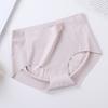 Ropa interior sin costuras de una pieza para mujer, calzones deportivos de yoga de seda de hielo para mujer, de cintura media, cómodos, con cadera de melocotón, algodón puro antibacteriano