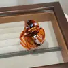 Pinza para el pelo de calabaza de forma irregular para mujer, modelo nuevo de alta gama 2026, pinza de tiburón de tamaño mediano para recogido a medias, accesorio para el cabello para la parte posterior de la cabeza