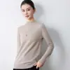 Nuevo Suéter de Punto para Mujer Talla Grande Color Sólido Cuello Semi-Alto Otoño/Invierno 2026 Holgado Versátil Camisa Base de Punto