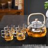 Tetera Hirviendo Resistente a Altas Temperaturas Estufa Eléctrica de Cerámica Salud Vajilla para Té de Flores Hogar Vidrio Cafetera Tetera Juego de Vajilla para Té