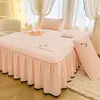 Falda de Cama Acolchada de Algodón de Soja Clase A Pieza Única 2025 Nuevo Protector de Colchón Simmons Cubierta de Cama Estilo Falda de Cama Juego de Tres Piezas