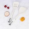 Estante de Almacenamiento para Juego de Utensilios de Cocina de Silicona, Espátula de Silicona, Cucharón para Sopa, Espumadera, Pinza para Polvo, Espátula Ranurada, Juego de Espátulas y Cucharas, Resistente a Altas Temperaturas para Cocinar