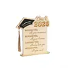 Placa de Madeira com Citação de Formatura, Decoração da Turma de 2025, Presente de Formatura para Formandos do Ensino Médio e Universitário
