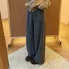 Pantalones de lana gruesa de pierna ancha para mujer, nueva colección otoño/invierno 2026, con un diseño relajado, favorecedor y elegante, de corte recto y holgado.