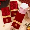 2025 Nuevo Sobres Rojos de Boda con Felpa de Regalo de Alto Nivel Especial para Mejores Amigos, Paquete Rojo Plano de Alto Nivel de Mil Yuanes