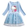 Vestido de outono das meninas roupas de outono 2022 Primavera e outono novo estilo ocidental infantil KT saia de gato saia de algodão das meninas bebê saia de primavera