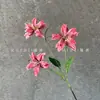 Flores Artificiales Impresas en 3D Lirio Pequeño de 3 Cabezas Decoración de Salón de Bodas Flor Decorativa de Jardín Monet Arreglo Floral Venta al por Mayor Transfronteriza