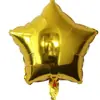 Luz de estrella de cinco puntas de 18 pulgadas cumpleaños de cricket decoración de boda globo de película de aluminio venta al por mayor diseño de actividad globo de aire flotante venta al por mayor