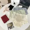 Nueva Selección de Bragas Sexys para Mujer con Encaje Calado y Ribete de Encaje, Seda de Hielo Empalmada con Encaje en Forma de Corazón, Ropa Interior para Mujer de Cobertura Total